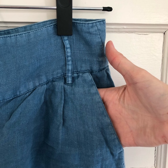 Artisan NY 100% Linen High Waisted Shorts - Picture 3 of 8